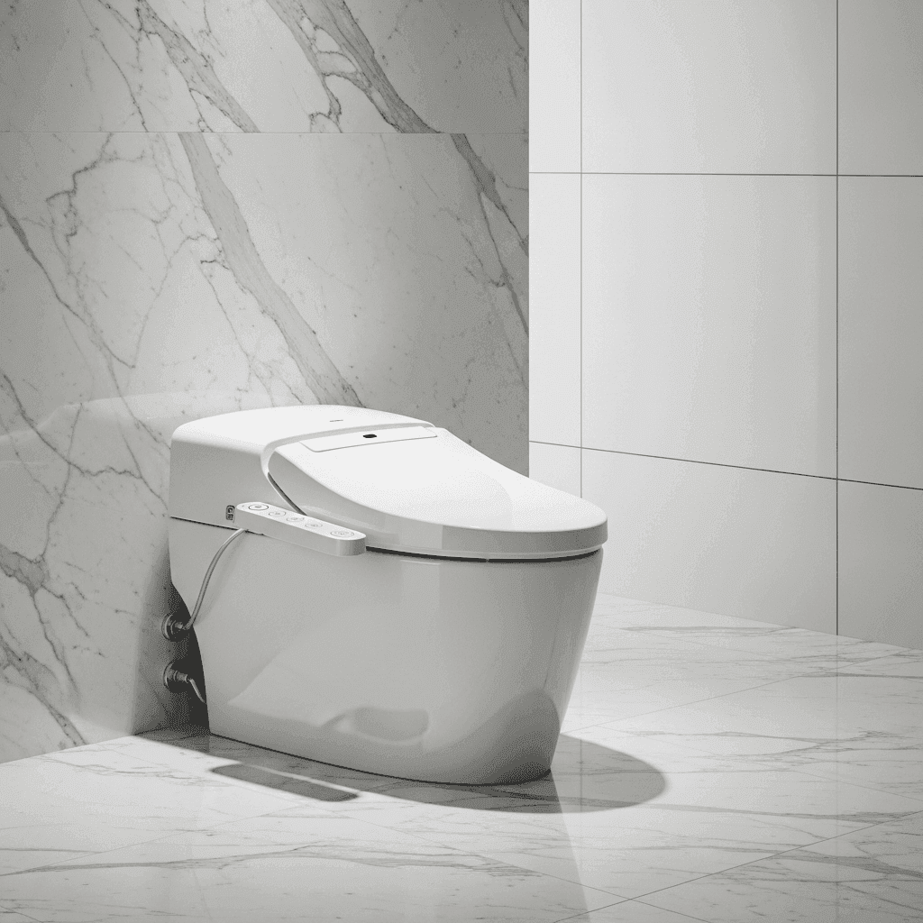 Smart toilet with auto lid
