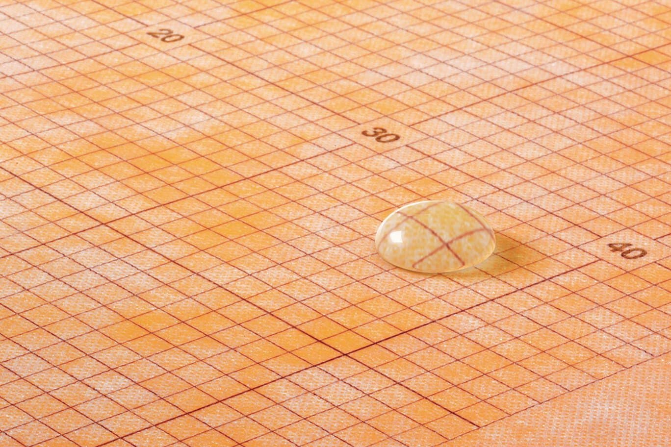 Bonded waterproofing membrane on shower walls