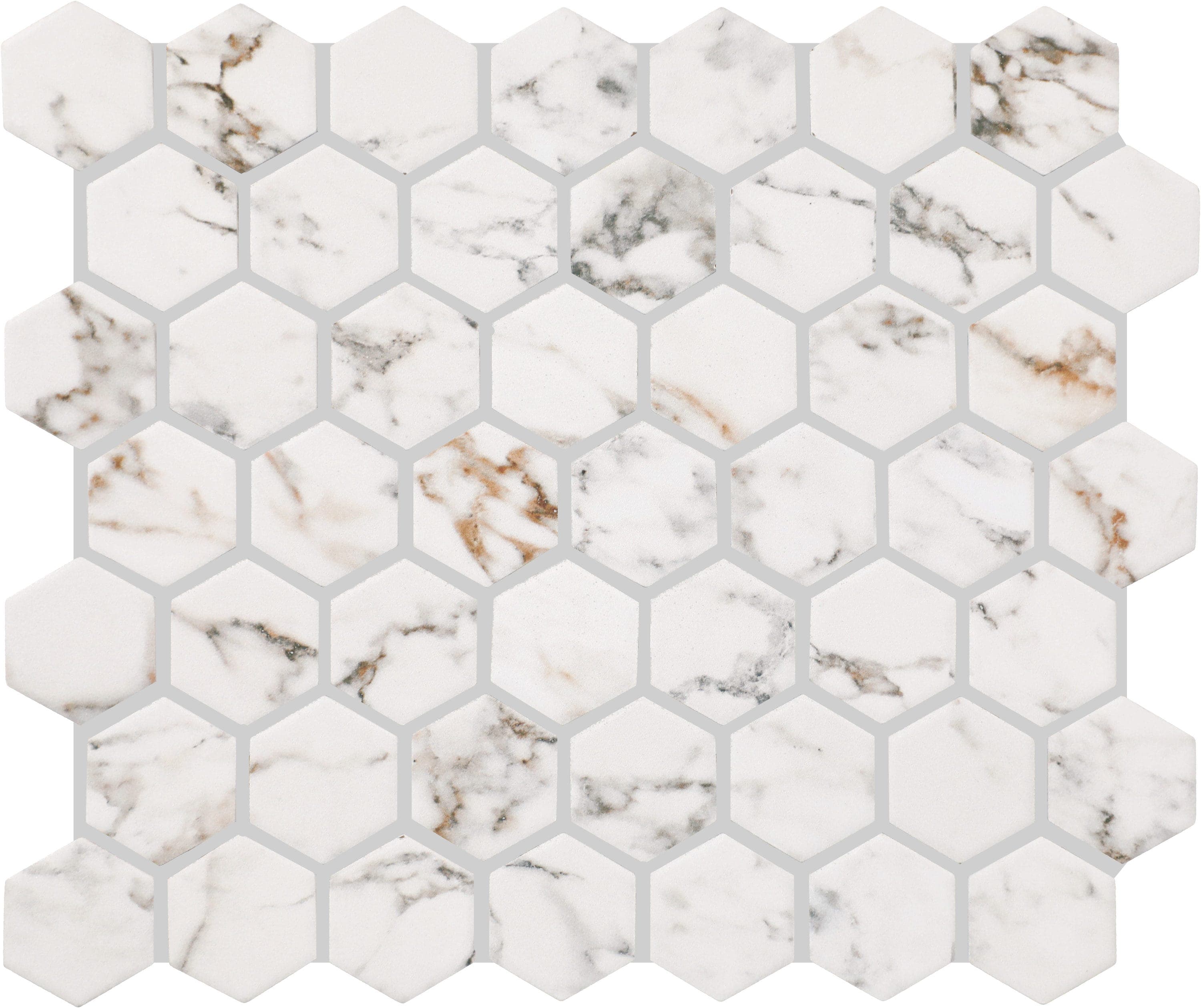 Hex mosaic floors